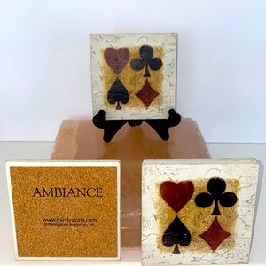 Thirstystone Ambiance Poker Drink Coasters